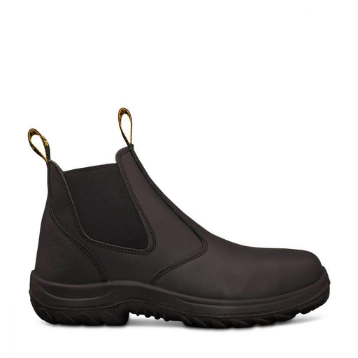 34620 Oliver Black Elastic Sided Boot - National Workwear Australia 